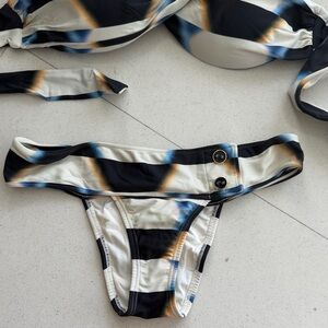 Stylish Black and White Bikini Set